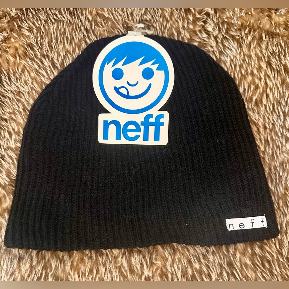 Neff Black Knit Beanie